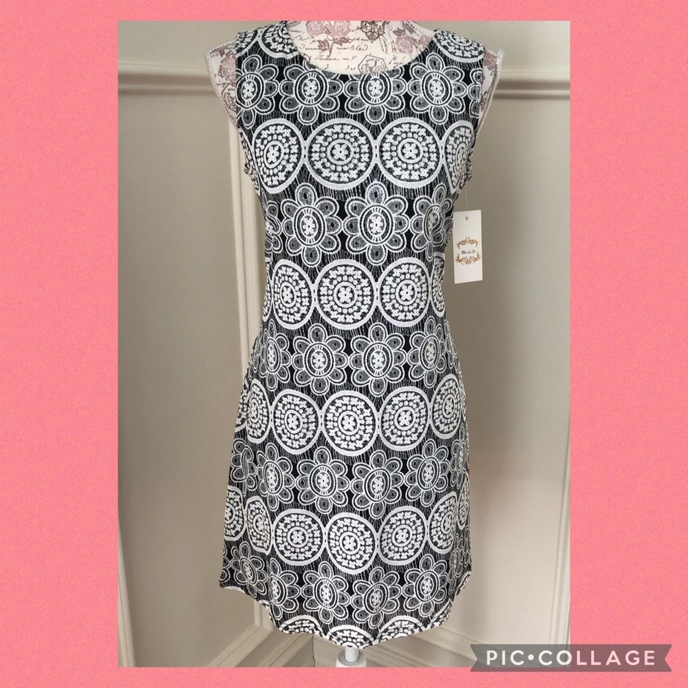 NWT lace shift dress S/M